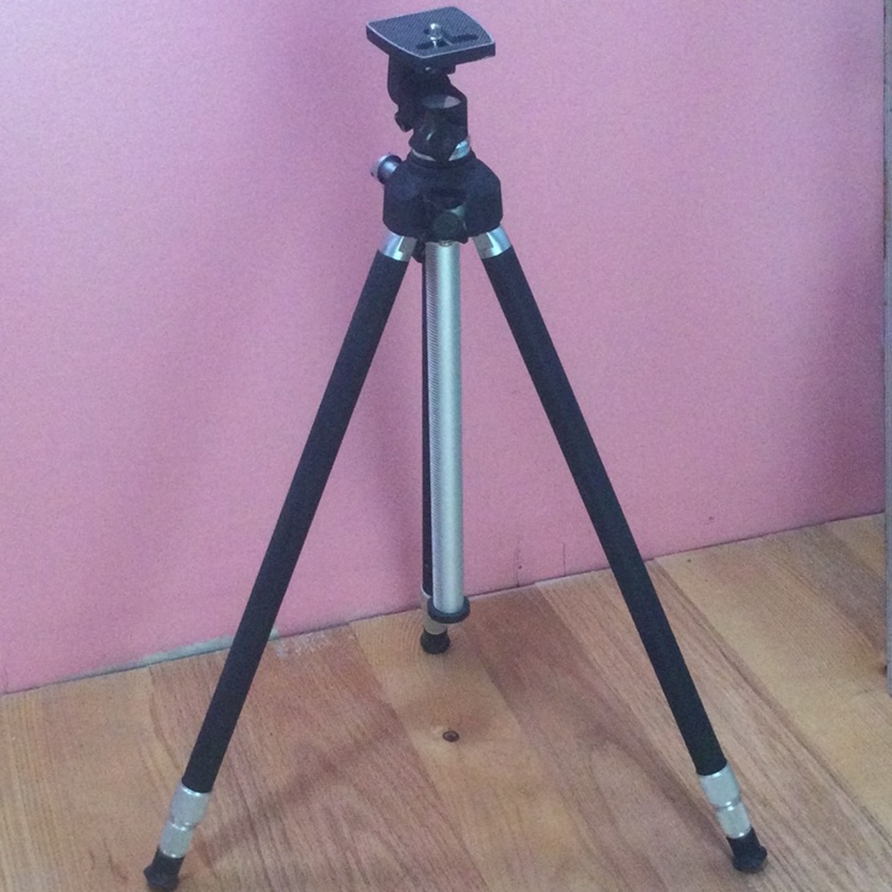 Pikur Folding Camera Extendable Tripod, Pentax Cable Release & Adjusting Rod